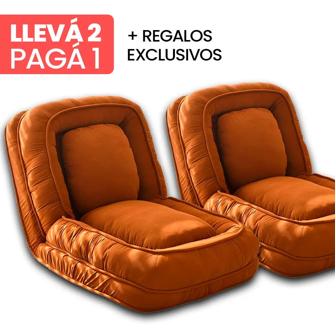[LLEVÁ 2, PAGÁ 1] Sillón Cama Reclinable de Algodón 5 en 1 + REGALOS: Almohadas Cushion