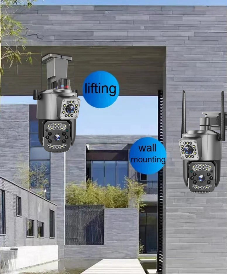 Llévate 3 y Pagá 1 - Cámara de Seguridad Zoom 4K Con Memoria Ilimitada, Doble Lente, Visión Nocturna y Sin Cables + Regalo